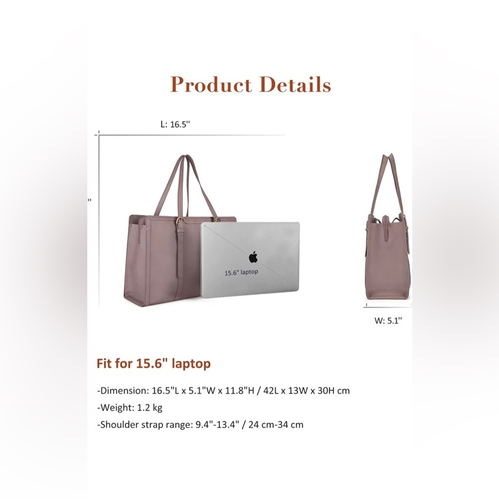 Blush work bag